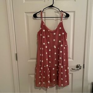 Pink Polka Dot Dress